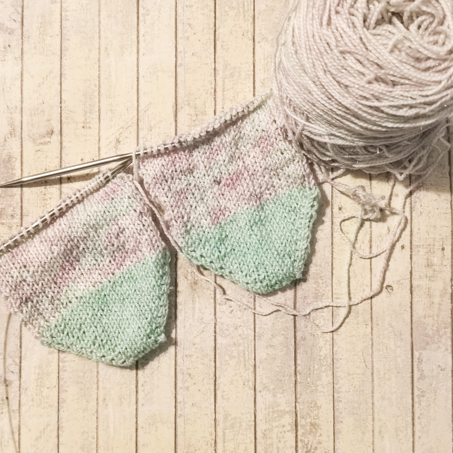 Trusty Toe up socks. Trusty Toe up socks.