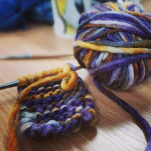Just getting started on the headband Just getting started on the headband