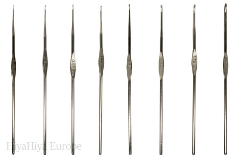 Nickel-Plated Crochet Hooks Bundle