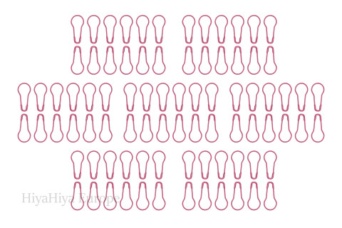 Pink Knitter's Safety Pins Bundle