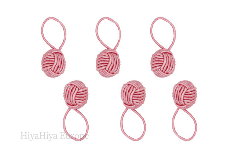 Pink Yarn Ball Stitch Markers
