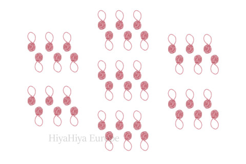 Pink Yarn Ball Stitch Markers Bundle