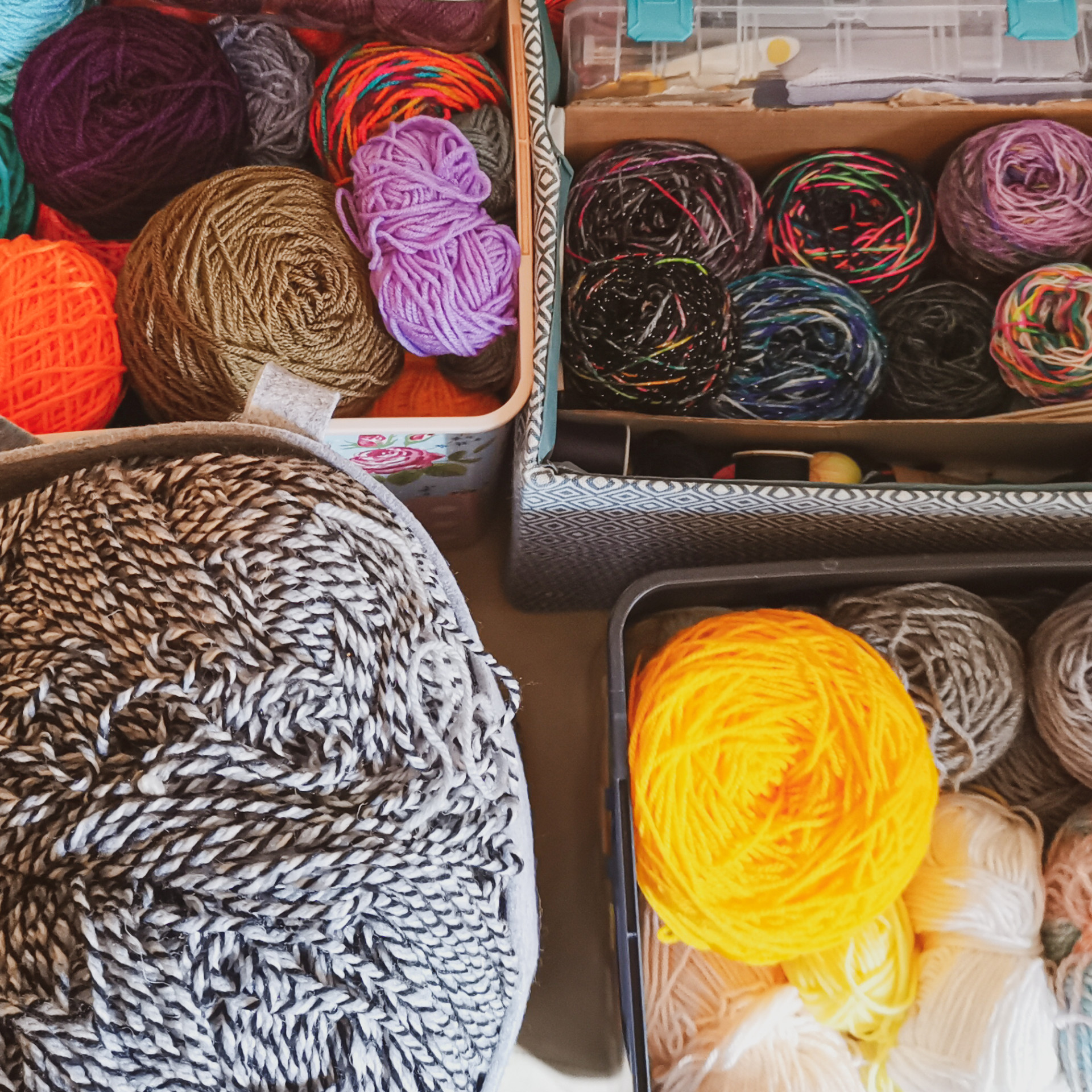 Half of my yarn stash